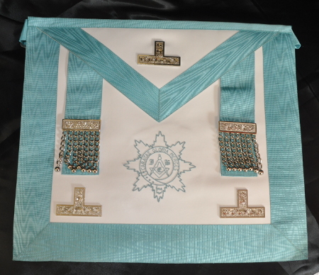 Craft Worshipful Masters Apron - Leather - Embroidered Lodge Logo